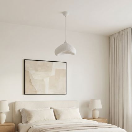 Brilagi - Luster na sajli WABI SABI 1xE27/40W/230V prečnik 30 cm bela