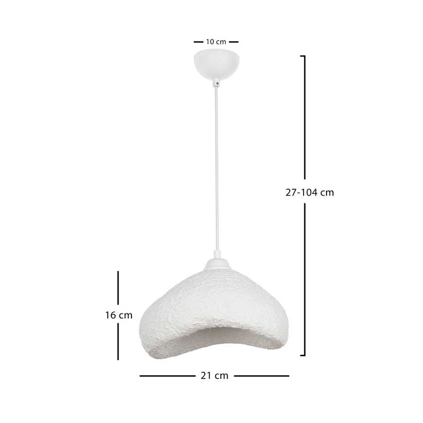 Brilagi - Luster na sajli WABI SABI 1xE27/40W/230V prečnik 30 cm bela