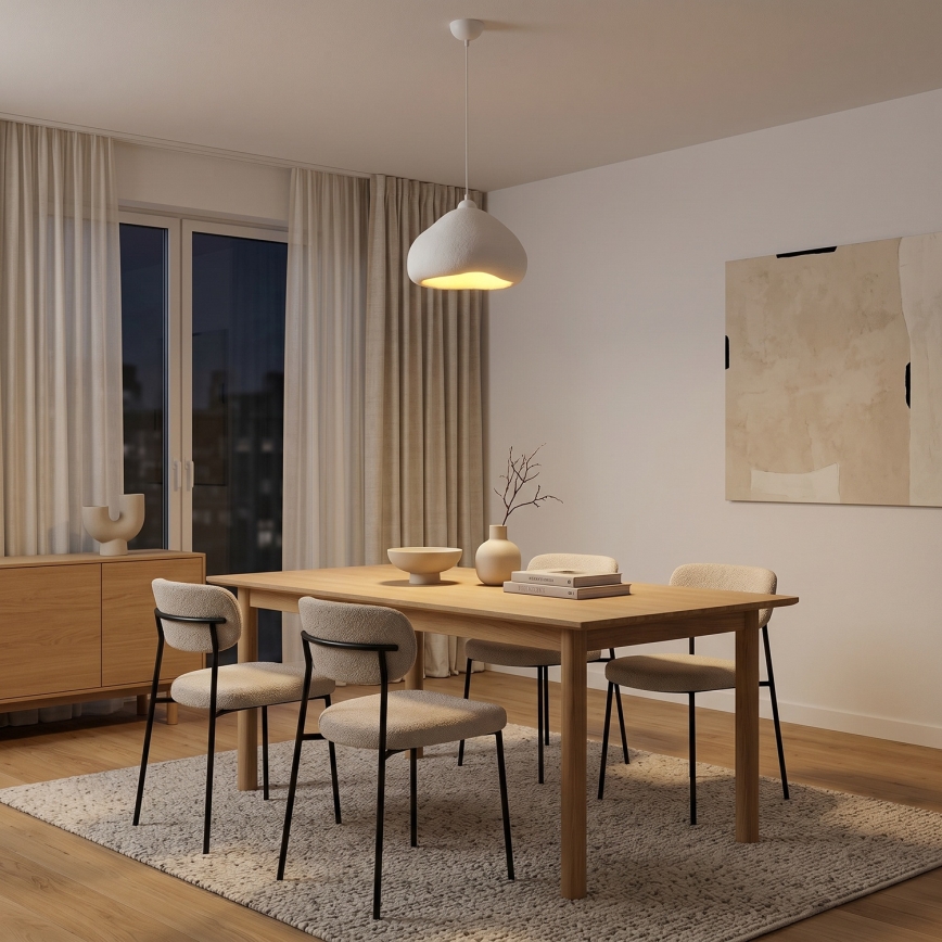 Brilagi - Luster na sajli WABI SABI 1xE27/40W/230V, prečnik 32 cm, bela
