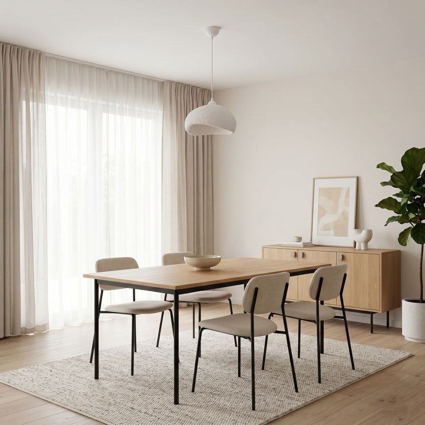 Brilagi - Luster na sajli WABI SABI 1xE27/40W/230V prečnik 32 cm beli