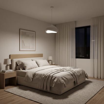 Brilagi - Luster na sajli WABI SABI 1xE27/40W/230V prečnik 32 cm beli