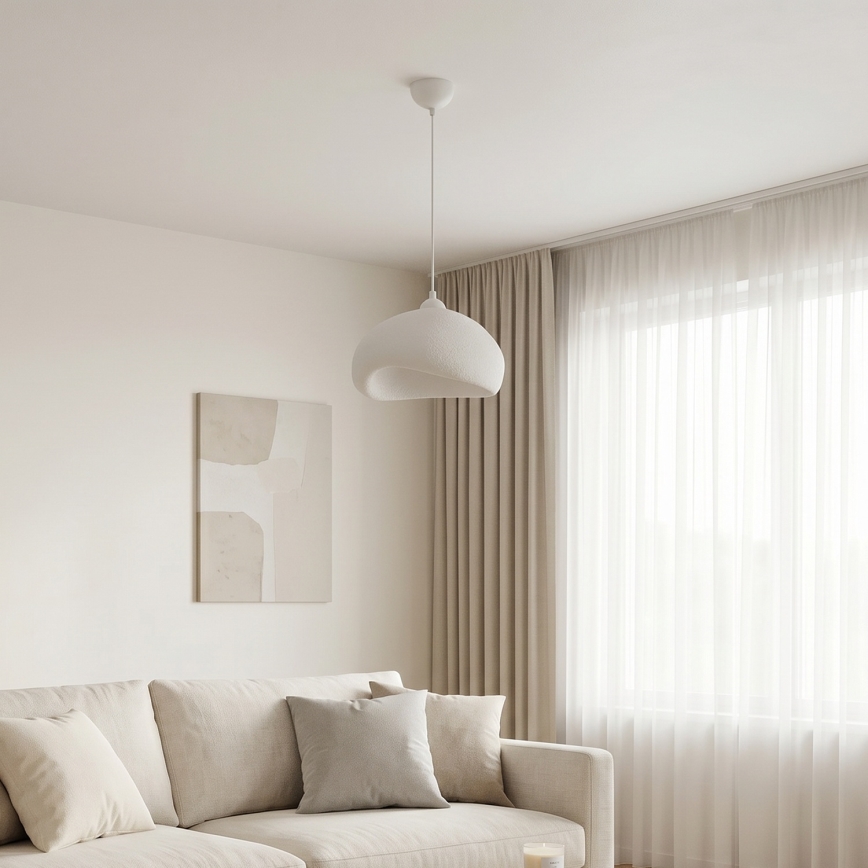 Brilagi - Luster na sajli WABI SABI 1xE27/40W/230V prečnik 32 cm beli