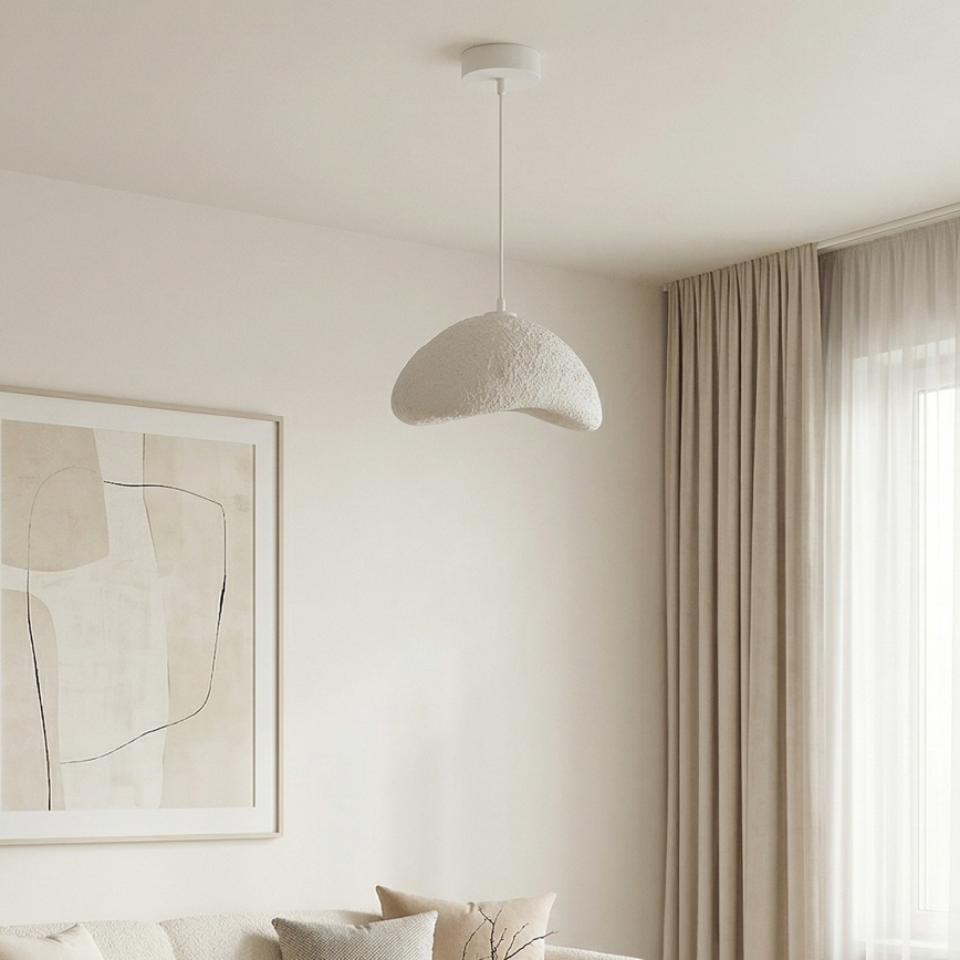 Brilagi - Luster na sajli WABI SABI 1xE27/40W/230V prečnik 33 cm bela