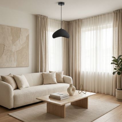Brilagi - Luster na sajli WABI SABI 1xE27/40W/230V prečnik 33 cm crna