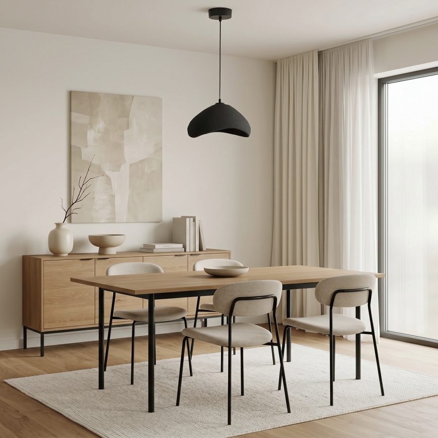 Brilagi - Luster na sajli WABI SABI 1xE27/40W/230V prečnik 33 cm crna