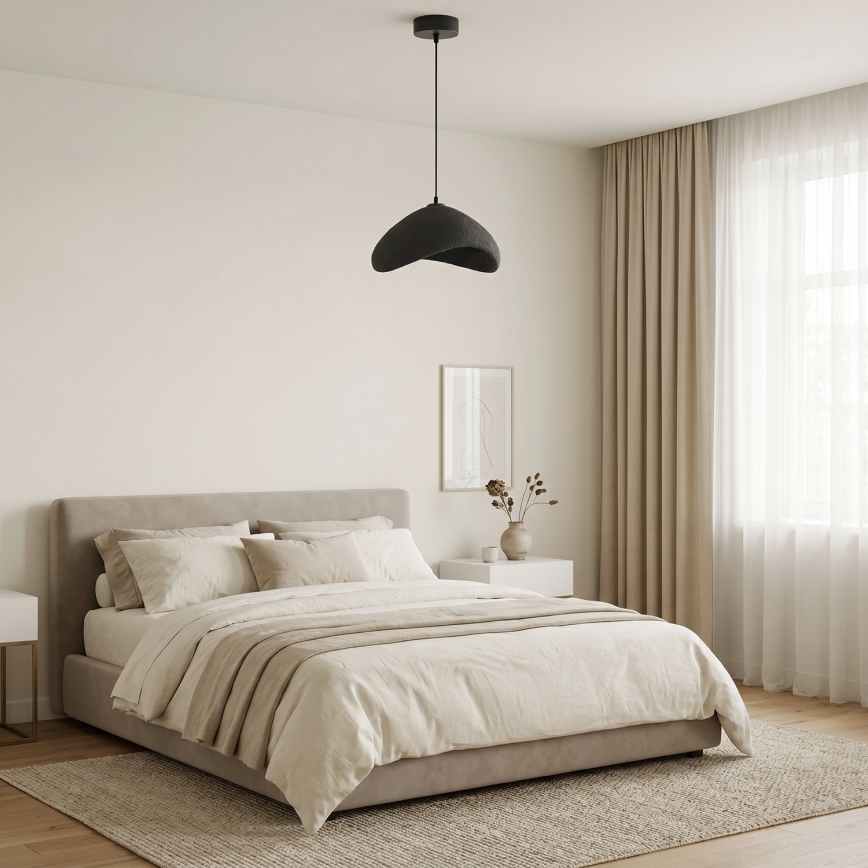 Brilagi - Luster na sajli WABI SABI 1xE27/40W/230V prečnik 33 cm crna