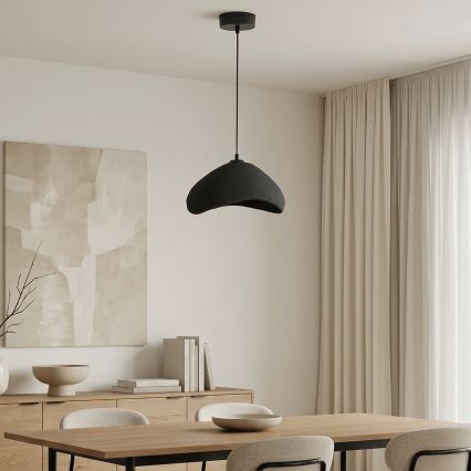 Brilagi - Luster na sajli WABI SABI 1xE27/40W/230V prečnik 33 cm crna