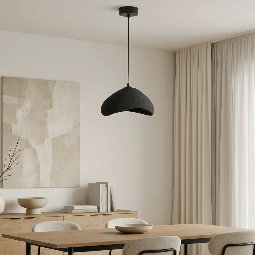 Brilagi - Luster na sajli WABI SABI 1xE27/40W/230V prečnik 33 cm crna