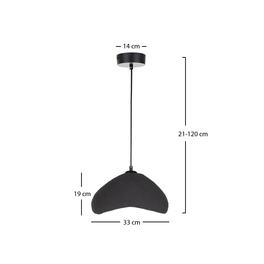 Brilagi - Luster na sajli WABI SABI 1xE27/40W/230V prečnik 33 cm crna