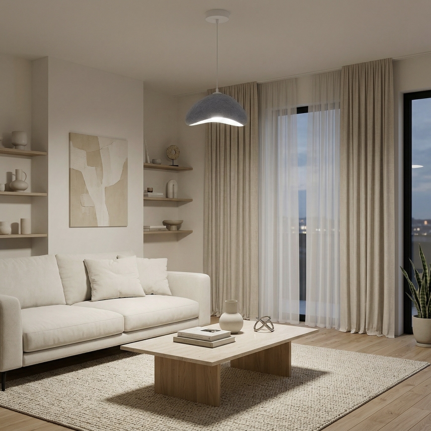 Brilagi - Luster na sajli WABI SABI 1xE27/40W/230V prečnik 33 cm siva