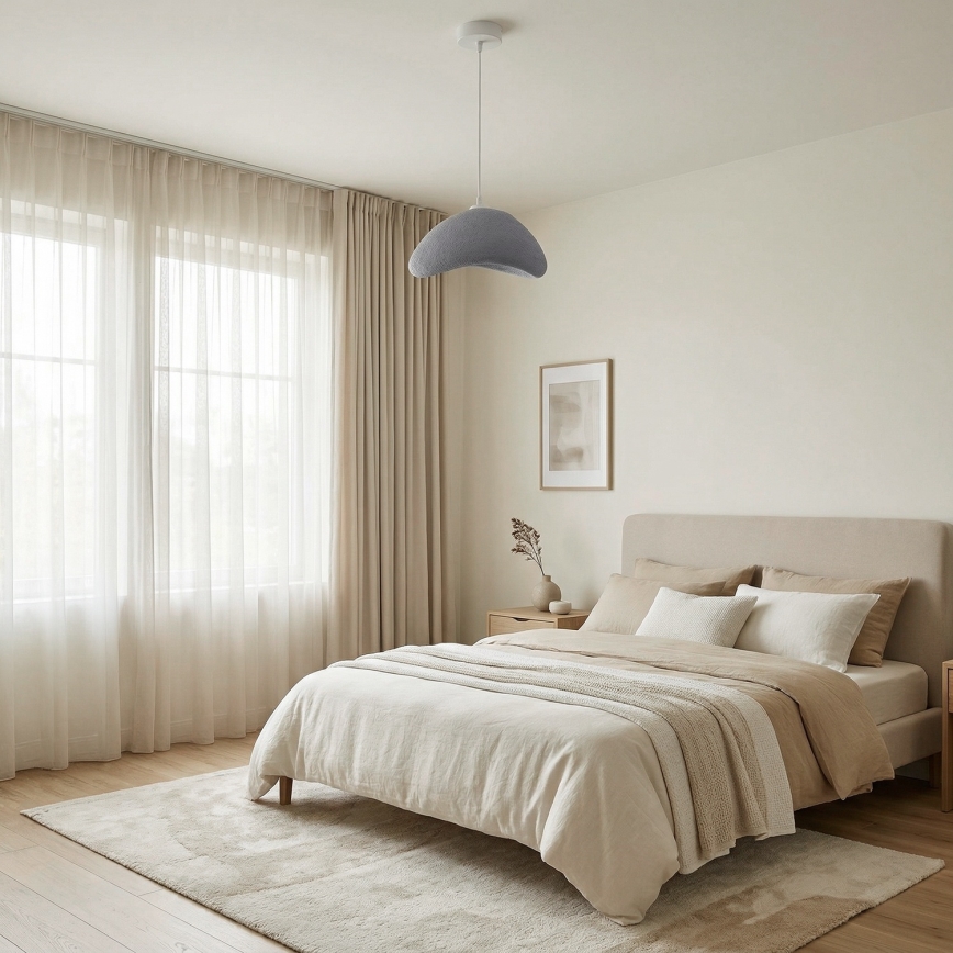 Brilagi - Luster na sajli WABI SABI 1xE27/40W/230V prečnik 33 cm siva