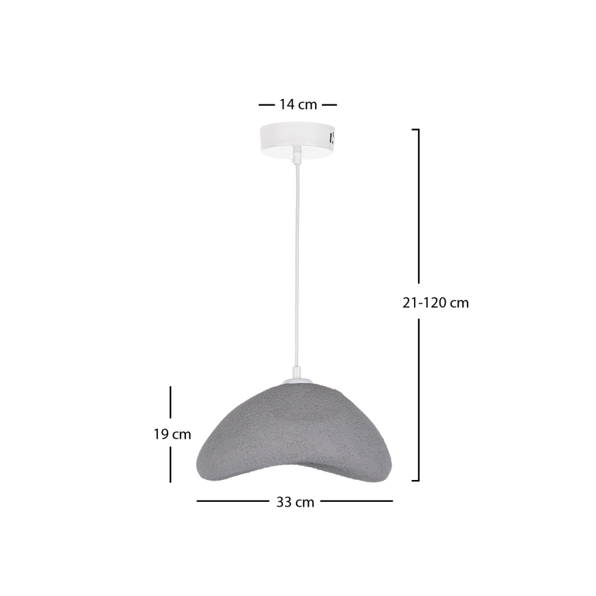 Brilagi - Luster na sajli WABI SABI 1xE27/40W/230V prečnik 33 cm siva