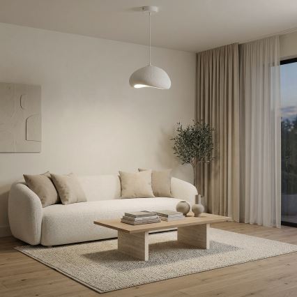 Brilagi - Luster na sajli WABI SABI 1xE27/40W/230V, prečnik 35 cm, bela
