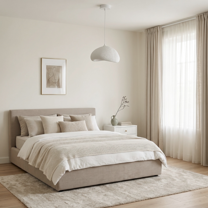 Brilagi - Luster na sajli WABI SABI 1xE27/40W/230V, prečnik 35 cm, bela