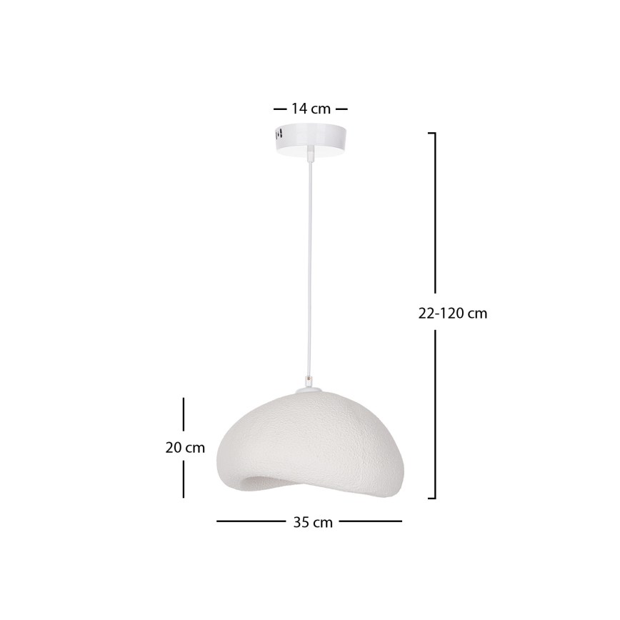 Brilagi - Luster na sajli WABI SABI 1xE27/40W/230V, prečnik 35 cm, bela