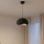 Brilagi - Luster na sajli WABI SABI 1xE27/40W/230V prečnik 35 cm, crne boje