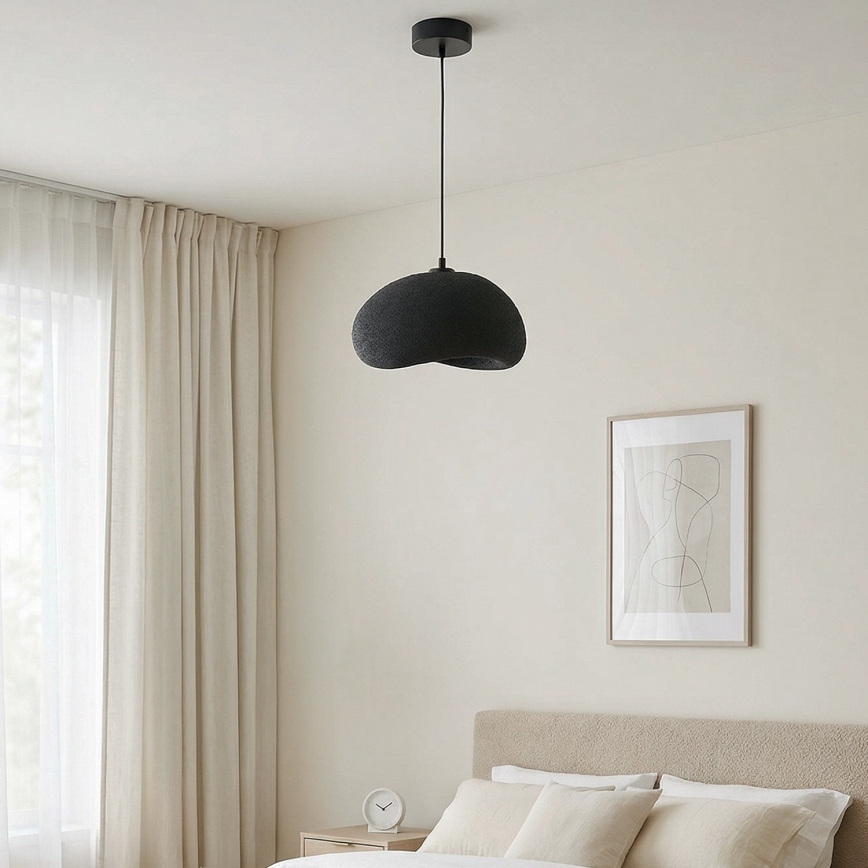Brilagi - Luster na sajli WABI SABI 1xE27/40W/230V prečnik 35 cm, crne boje