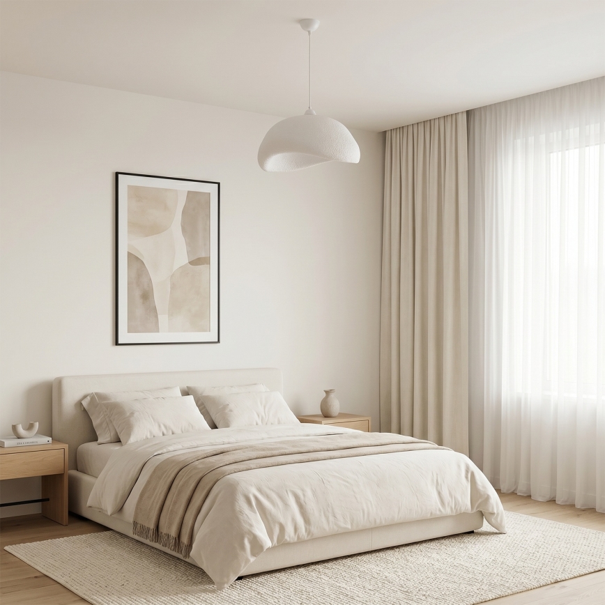 Brilagi - Luster na sajli WABI SABI 1xE27/40W/230V prečnik 42 cm, bela