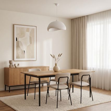 Brilagi - Luster na sajli WABI SABI 1xE27/40W/230V prečnik 42 cm, bela
