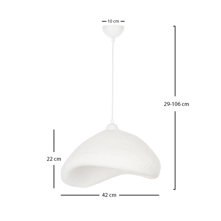Brilagi - Luster na sajli WABI SABI 1xE27/40W/230V prečnik 42 cm, bela