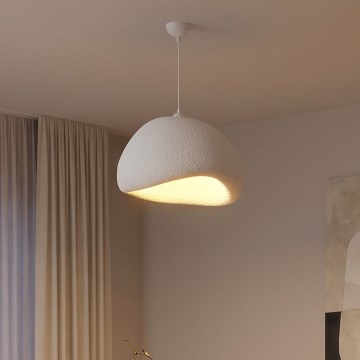 Brilagi - Luster na sajli WABI SABI 1xE27/40W/230V prečnika 50 cm bela