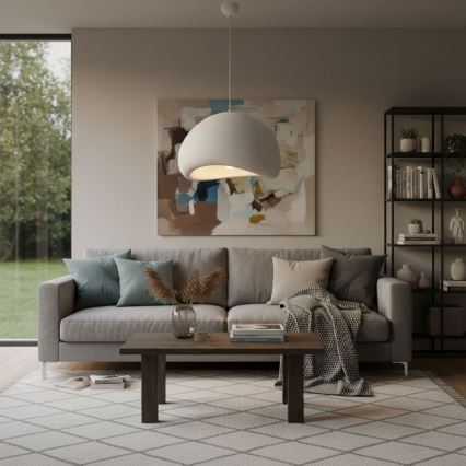 Brilagi - Luster na sajli WABI SABI 1xE27/40W/230V prečnika 50 cm bela
