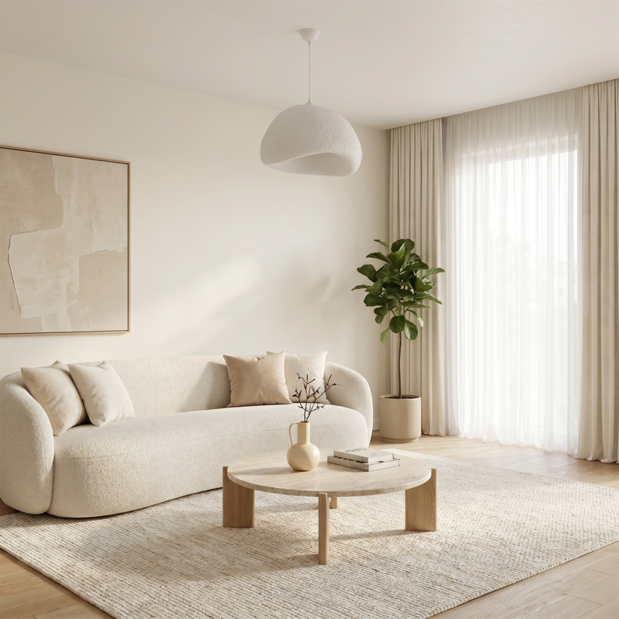 Brilagi - Luster na sajli WABI SABI 1xE27/40W/230V prečnika 50 cm bela