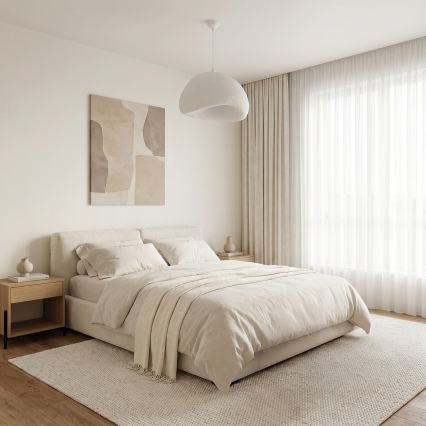 Brilagi - Luster na sajli WABI SABI 1xE27/40W/230V prečnika 50 cm bela