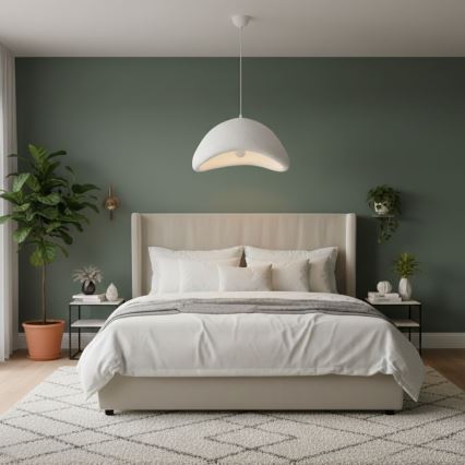 Brilagi - Luster na sajli WABI SABI 1xE27/40W/230V prečnika 52 cm bela