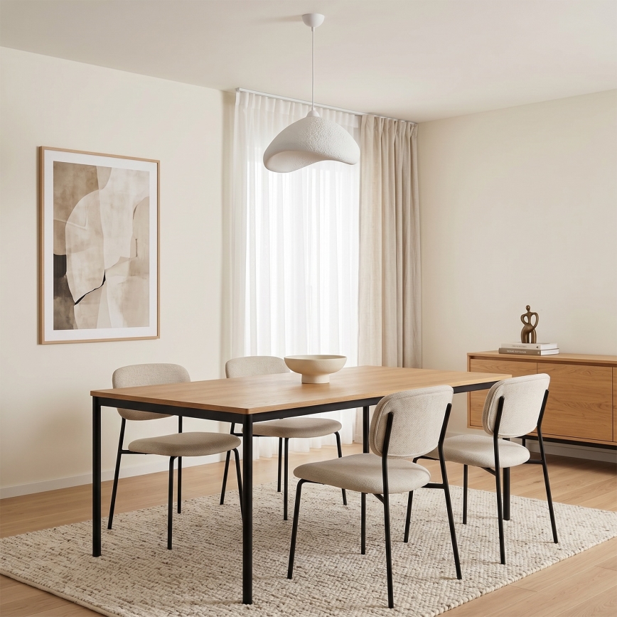 Brilagi - Luster na sajli WABI SABI 1xE27/40W/230V prečnika 52 cm bela