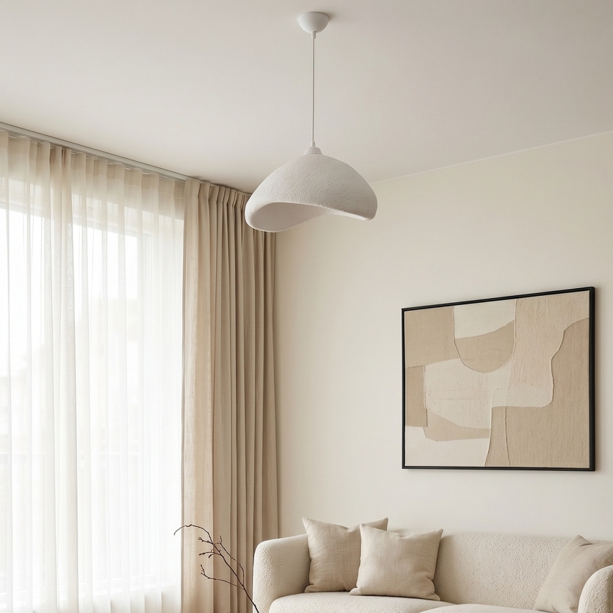 Brilagi - Luster na sajli WABI SABI 1xE27/40W/230V prečnika 52 cm bela