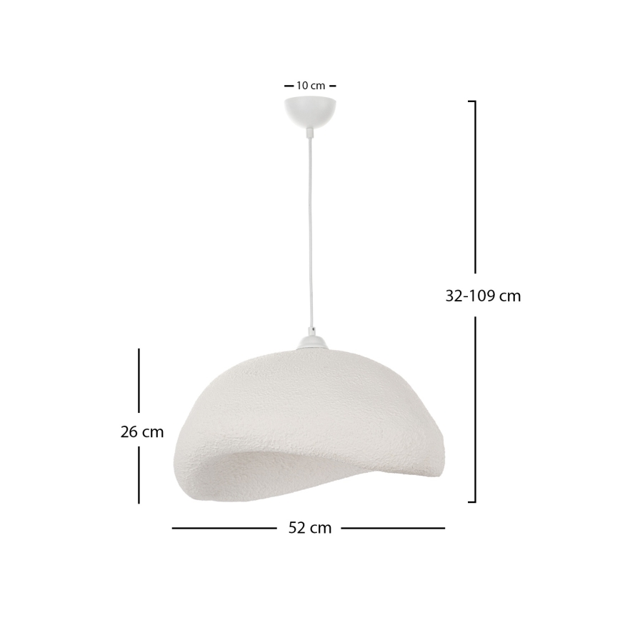 Brilagi - Luster na sajli WABI SABI 1xE27/40W/230V prečnika 52 cm bela