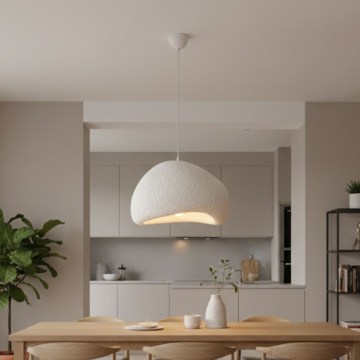 Brilagi - Luster na sajli WABI SABI 1xE27/40W/230V Ø 50 cm bela
