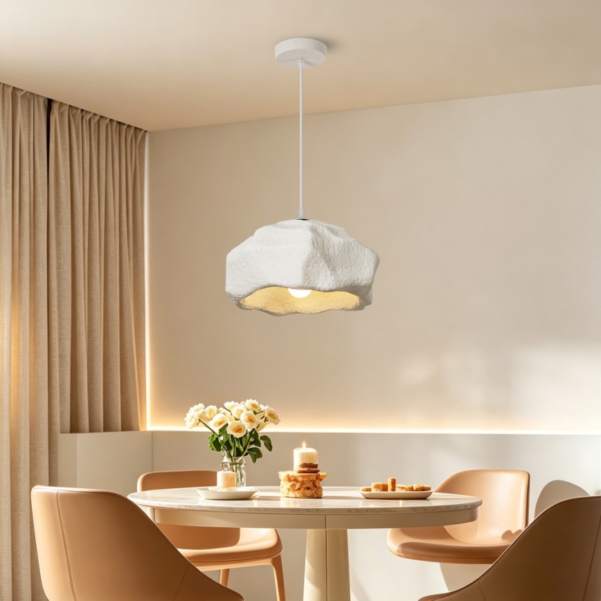 BRILAGI - Luster na sajli WABI SABI 1xE27/60W/230V prečnik 30 cm bela
