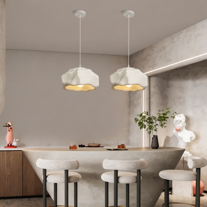 BRILAGI - Luster na sajli WABI SABI 1xE27/60W/230V prečnik 30 cm bela