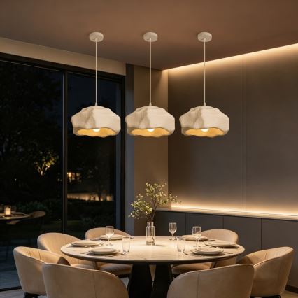 BRILAGI - Luster na sajli WABI SABI 1xE27/60W/230V prečnik 30 cm bela