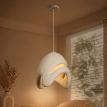 BRILAGI - Luster na sajli WABI SABI 1xE27/60W/230V prečnik 35 cm bela