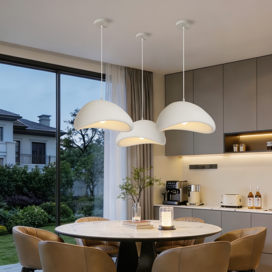 BRILAGI - Luster na sajli WABI SABI 1xE27/60W/230V prečnik 40 cm bela
