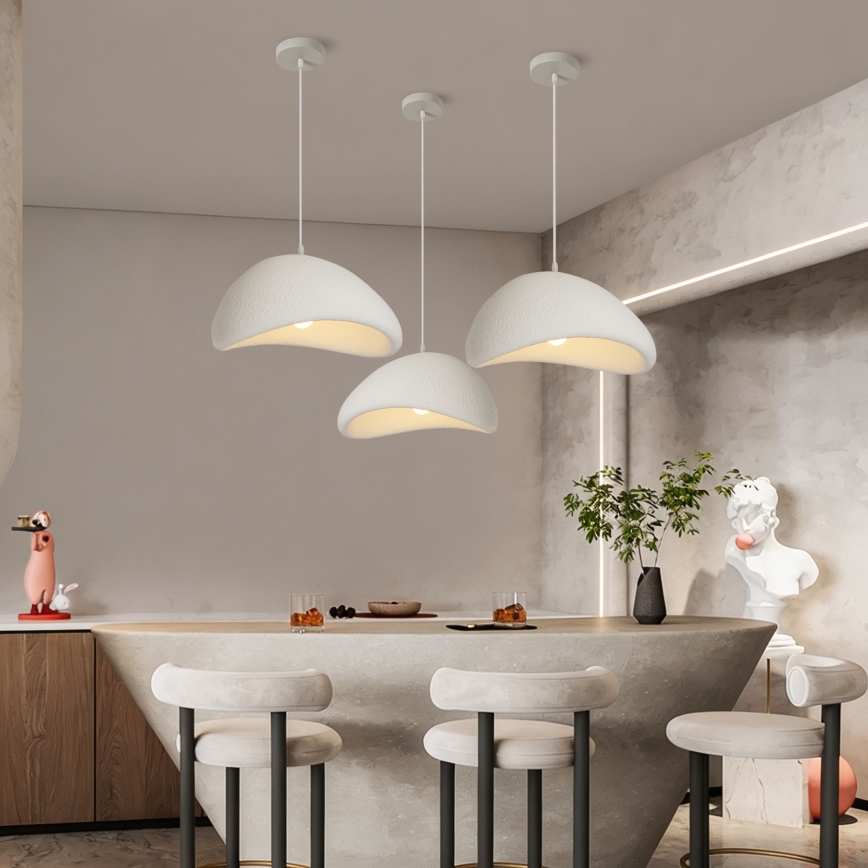 BRILAGI - Luster na sajli WABI SABI 1xE27/60W/230V prečnik 40 cm bela