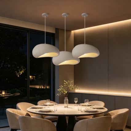 BRILAGI - Luster na sajli WABI SABI 1xE27/60W/230V prečnik 40 cm bela