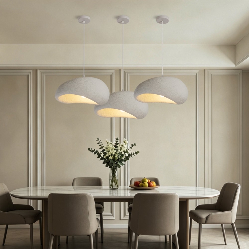 BRILAGI - Luster na sajli WABI SABI 1xE27/60W/230V prečnik 40 cm bela