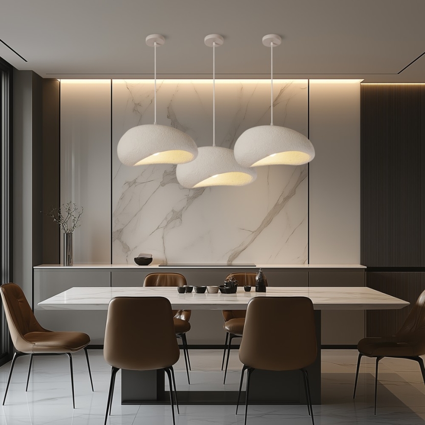 BRILAGI - Luster na sajli WABI SABI 1xE27/60W/230V prečnik 40 cm bela