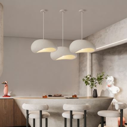 BRILAGI - Luster na sajli WABI SABI 1xE27/60W/230V prečnik 40 cm bela