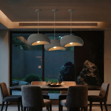 BRILAGI - Luster na sajli WABI SABI 1xE27/60W/230V, prečnik 40 cm, siva