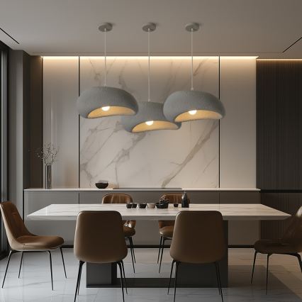 BRILAGI - Luster na sajli WABI SABI 1xE27/60W/230V, prečnik 40 cm, siva