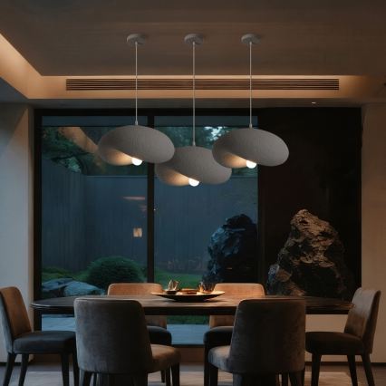 BRILAGI - Luster na sajli WABI SABI 1xE27/60W/230V prečnik 40 cm siva