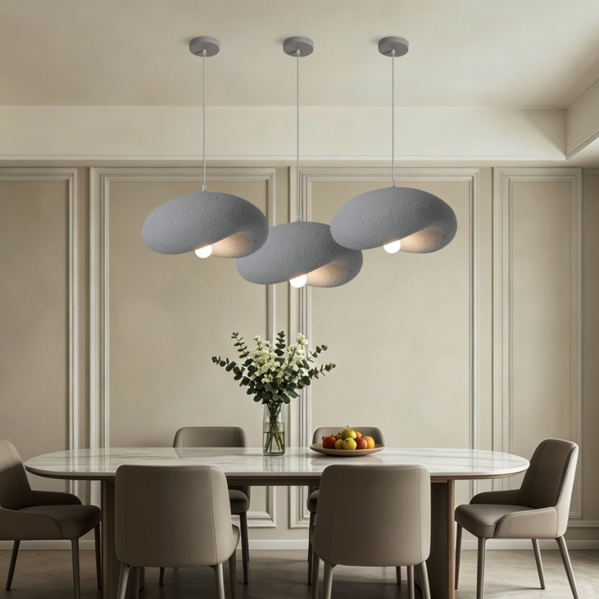BRILAGI - Luster na sajli WABI SABI 1xE27/60W/230V prečnik 40 cm siva