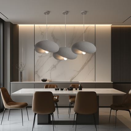 BRILAGI - Luster na sajli WABI SABI 1xE27/60W/230V prečnik 40 cm siva