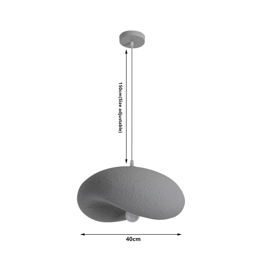BRILAGI - Luster na sajli WABI SABI 1xE27/60W/230V prečnik 40 cm siva