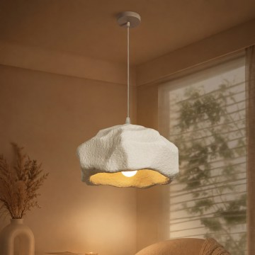 BRILAGI - Luster na sajli WABI SABI 1xE27/60W/230V, prečnik 42 cm, bela